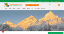 Desktop Screenshot of nepalecoadventure.com
