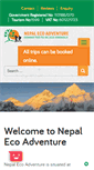 Mobile Screenshot of nepalecoadventure.com